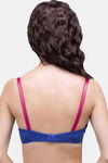 InnerSense Organic Cotton Double Layered Wirefree Cotton Lined Nursing Bra - Royal Blue — thumbnail 2